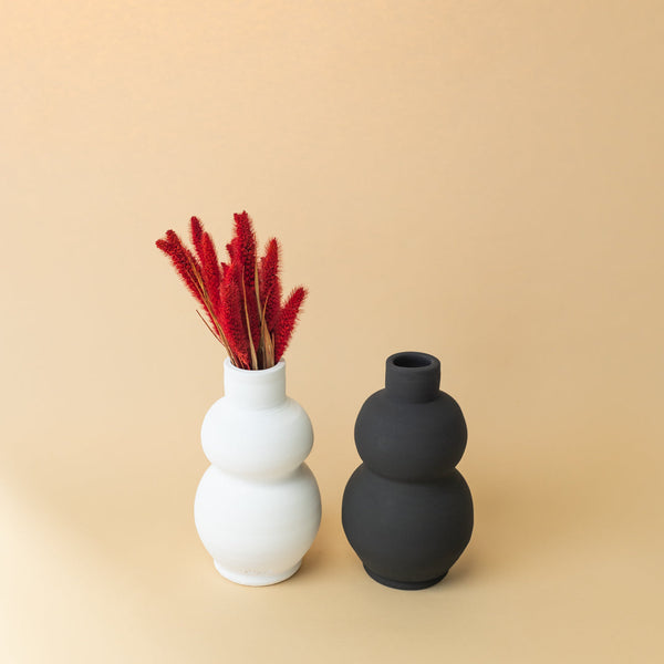 Vase décoratif Bergamo en céramique – Oito.Atelier – vue 2