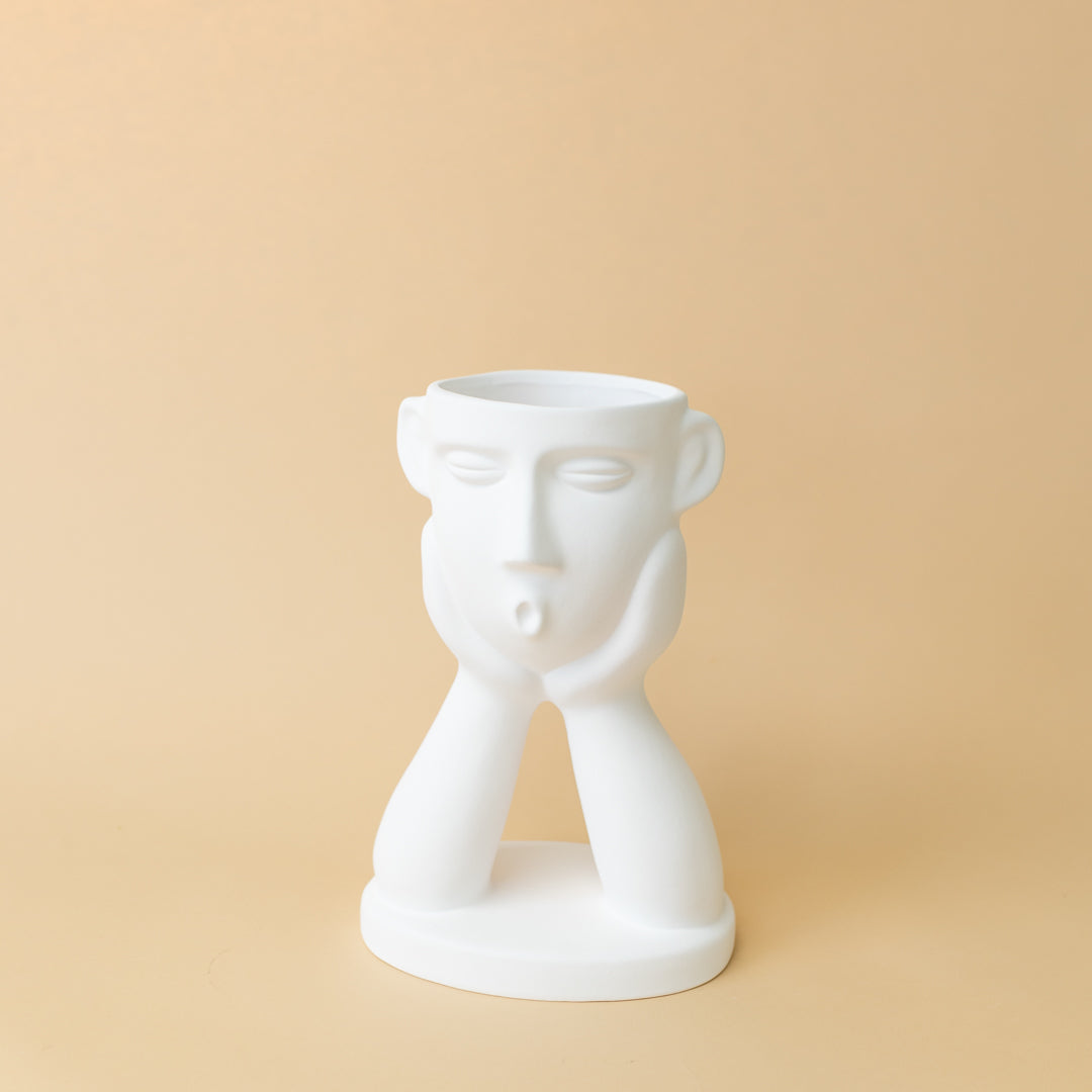 Vase visage à deux mains en céramique – Oito.Atelier – vue 8
