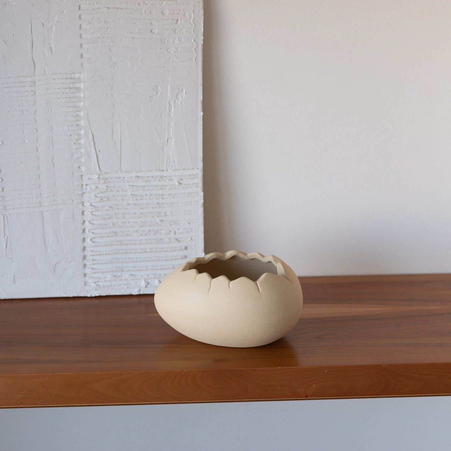 Œuf de Pâques ouvert en céramique – Oito.Atelier – vue 7