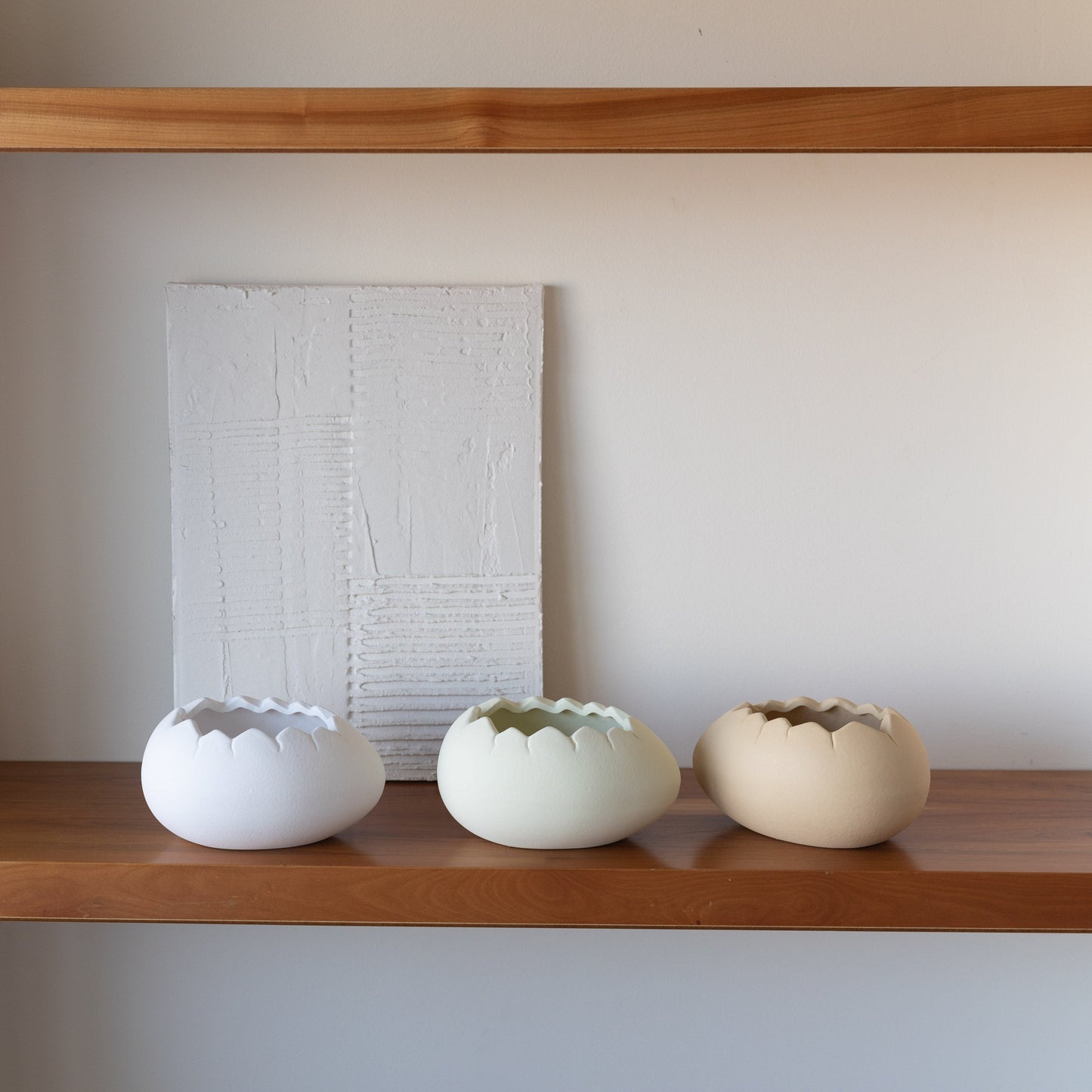 Œuf de Pâques ouvert en céramique – Oito.Atelier – vue 4