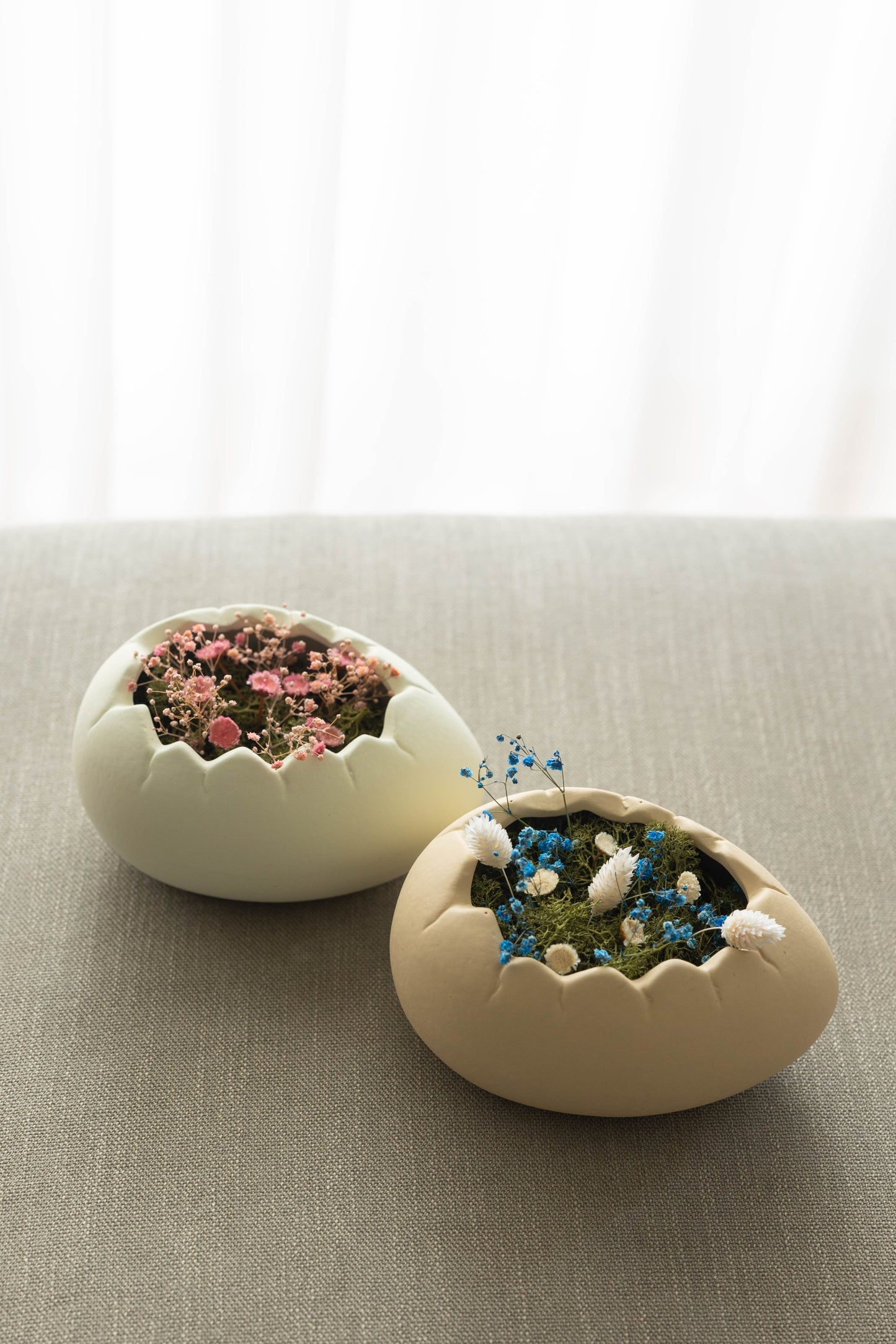 Œuf de Pâques ouvert en céramique – Oito.Atelier – vue 5