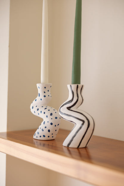 Bougeoir coloré en céramique – Oito.Atelier – vue 5