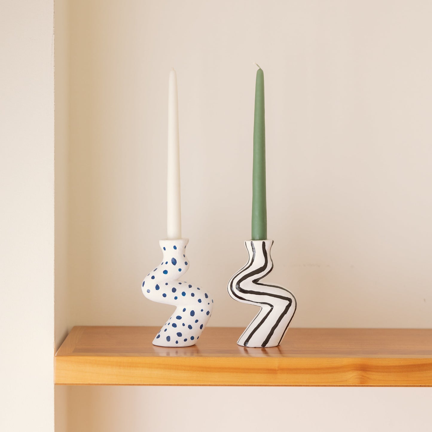 Bougeoir coloré en céramique – Oito.Atelier – vue 3