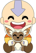Peluche Aang et Momo – 30,5 cm