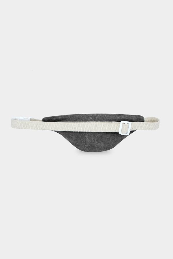 Sac banane Augustin denim gris - ANCIEN TISSU