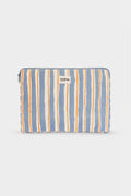 Housse d'ordinateur Ava Rayures Orange et Bleu