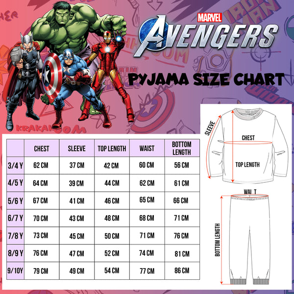 Pyjama – MARVEL – bleu with Buttons