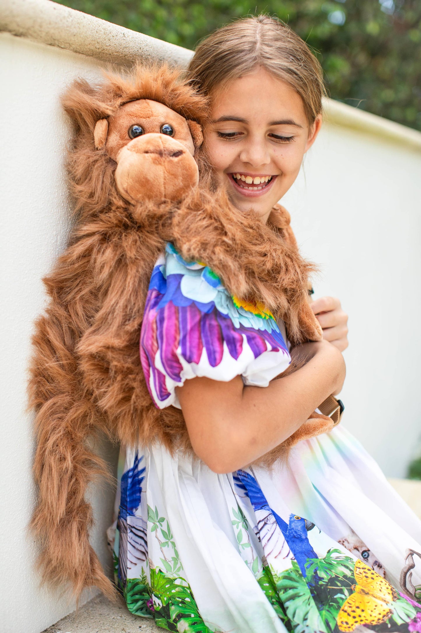 Sac à dos Peluche enfant Singe