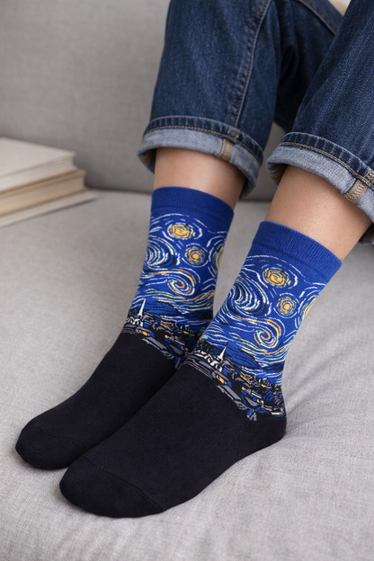 Artistic Socks "The Starry Night"