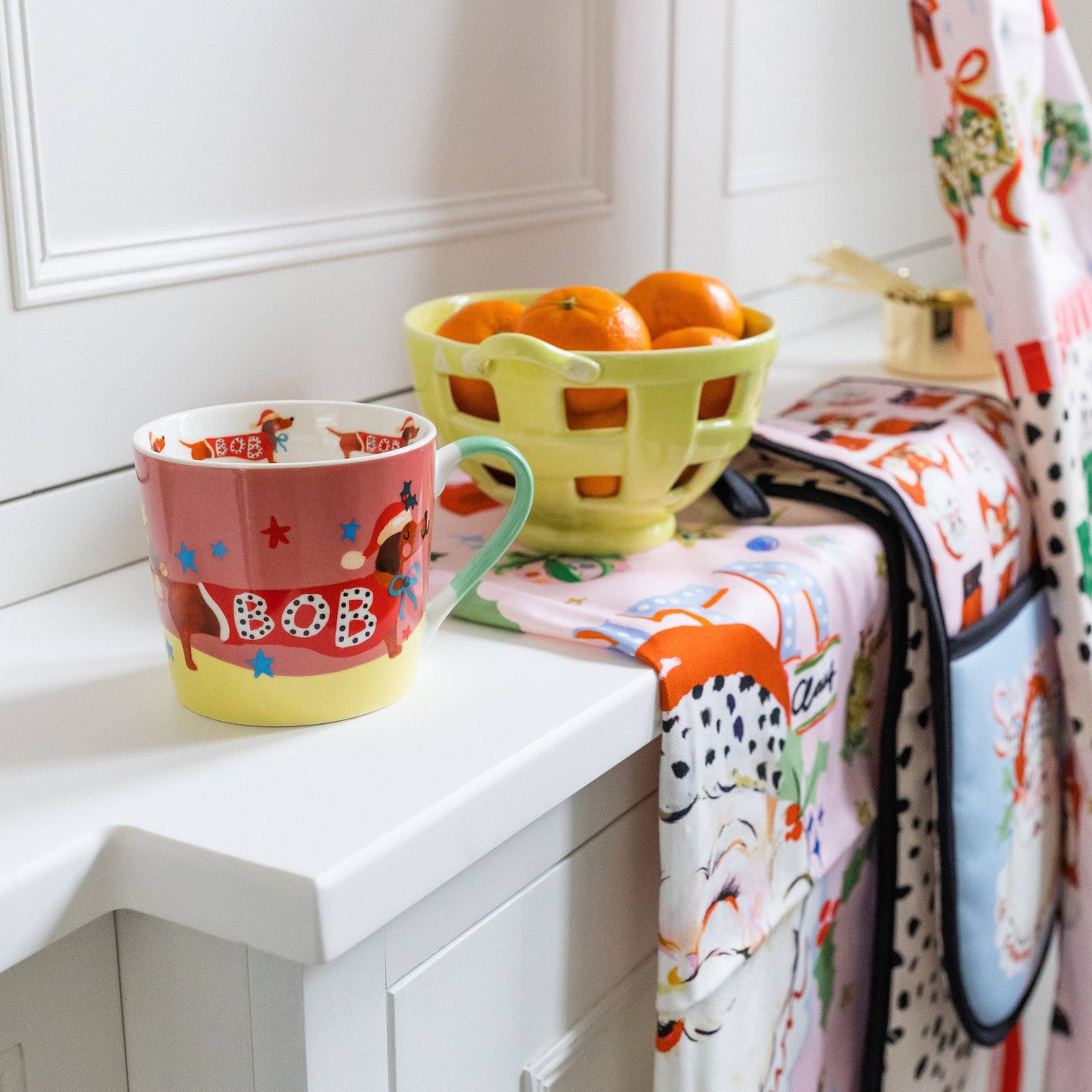 Mug Dachshund Bob “Bells on Bob's Tail Ring”