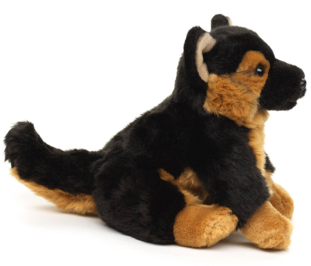 Peluche Chiot Berger Allemand, Assis - sans Laisse - 18 cm (Hauteur)