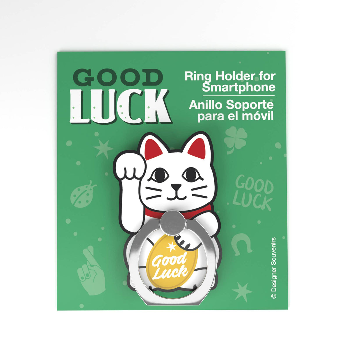 Lucky Cat Phone Ring Holder