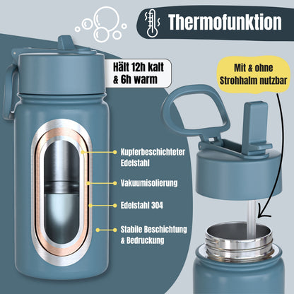 Thermo Kinder Trinkflasche Edelstahl - Feuerwehr