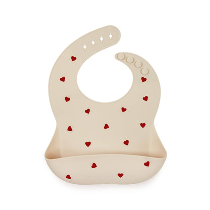 Bavoir en silicone Shayan Amore - ivoire