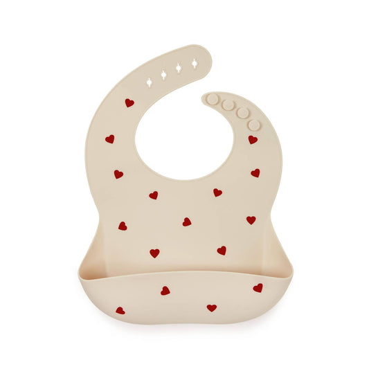 Shayan Amore silicone bib - ivory