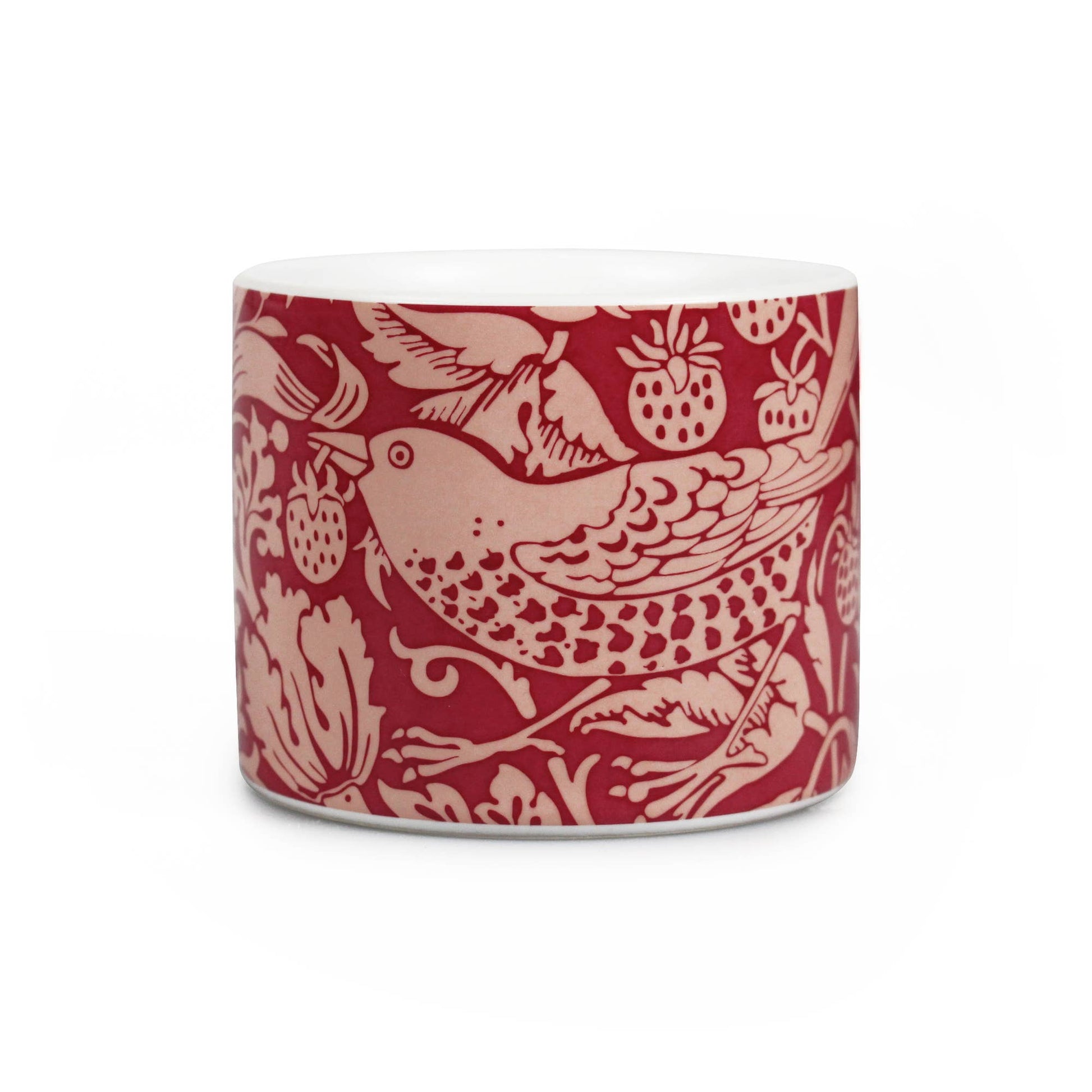 Pot céramique S William Morris - StrawberryThief Framboise
