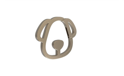 Set of brown/beige dog carabiners