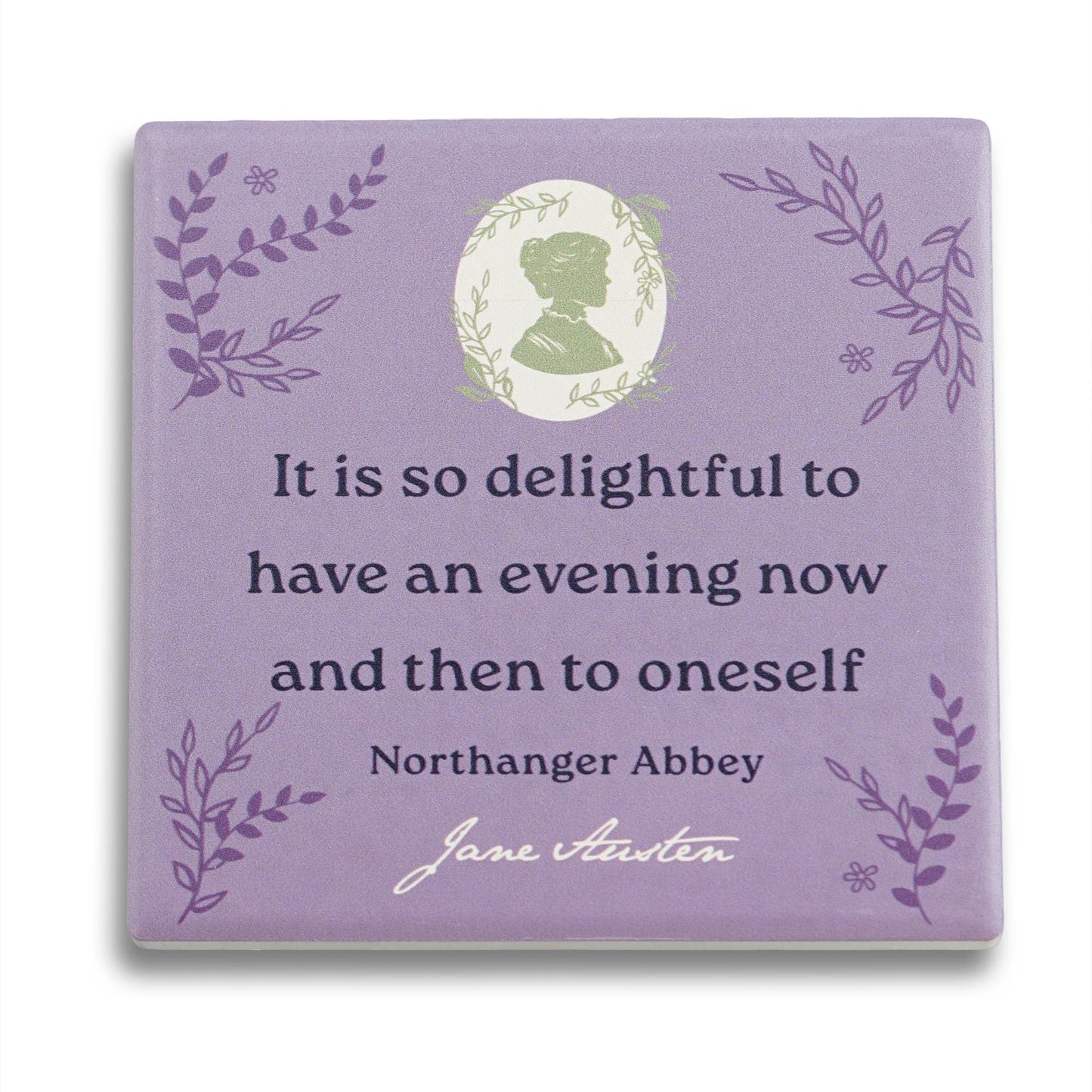 Jane Austen Northanger Abbey Ceramic Coaster