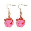 Boucles d'oreilles Dés en feu