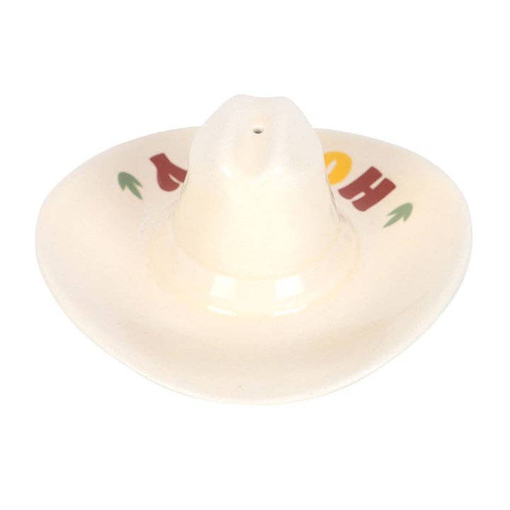 "Howdy" Cowboy Hat Ceramic Incense Burner