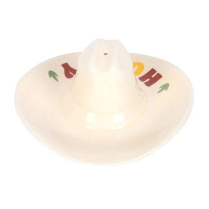 "Howdy" Cowboy Hat Ceramic Incense Burner