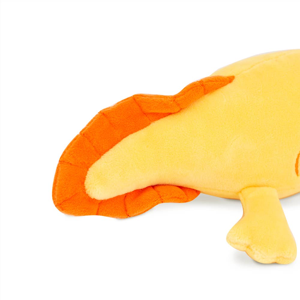 Peluche axolotl jaune 20 cm