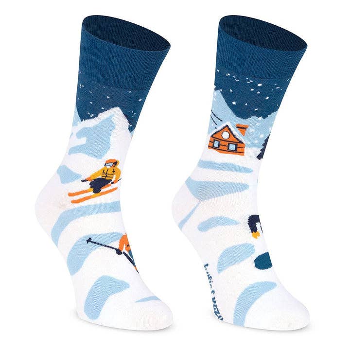 Mismatched Ski Socks