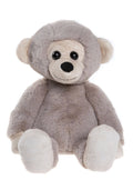 Bear & Me Naughty Monkey Pebble Gray Plush Toy