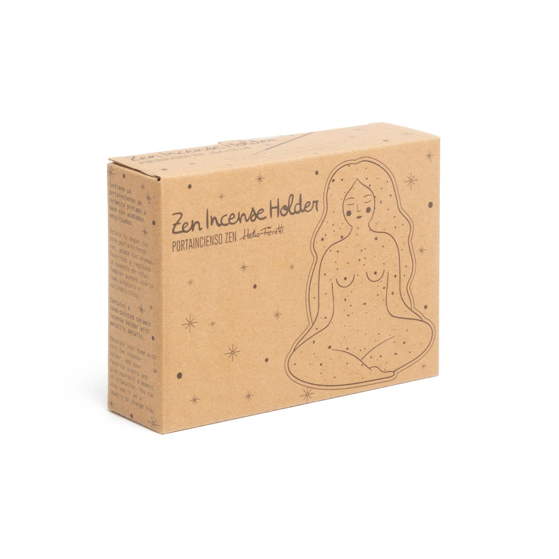 Brûle Parfum Seins Blanc Peint à la Main Helio Ferretti Vue 5