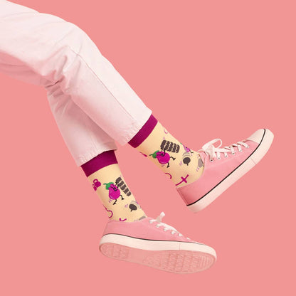 BERENJENA Organic Cotton Seamless Mid-Calf Unisex Socks