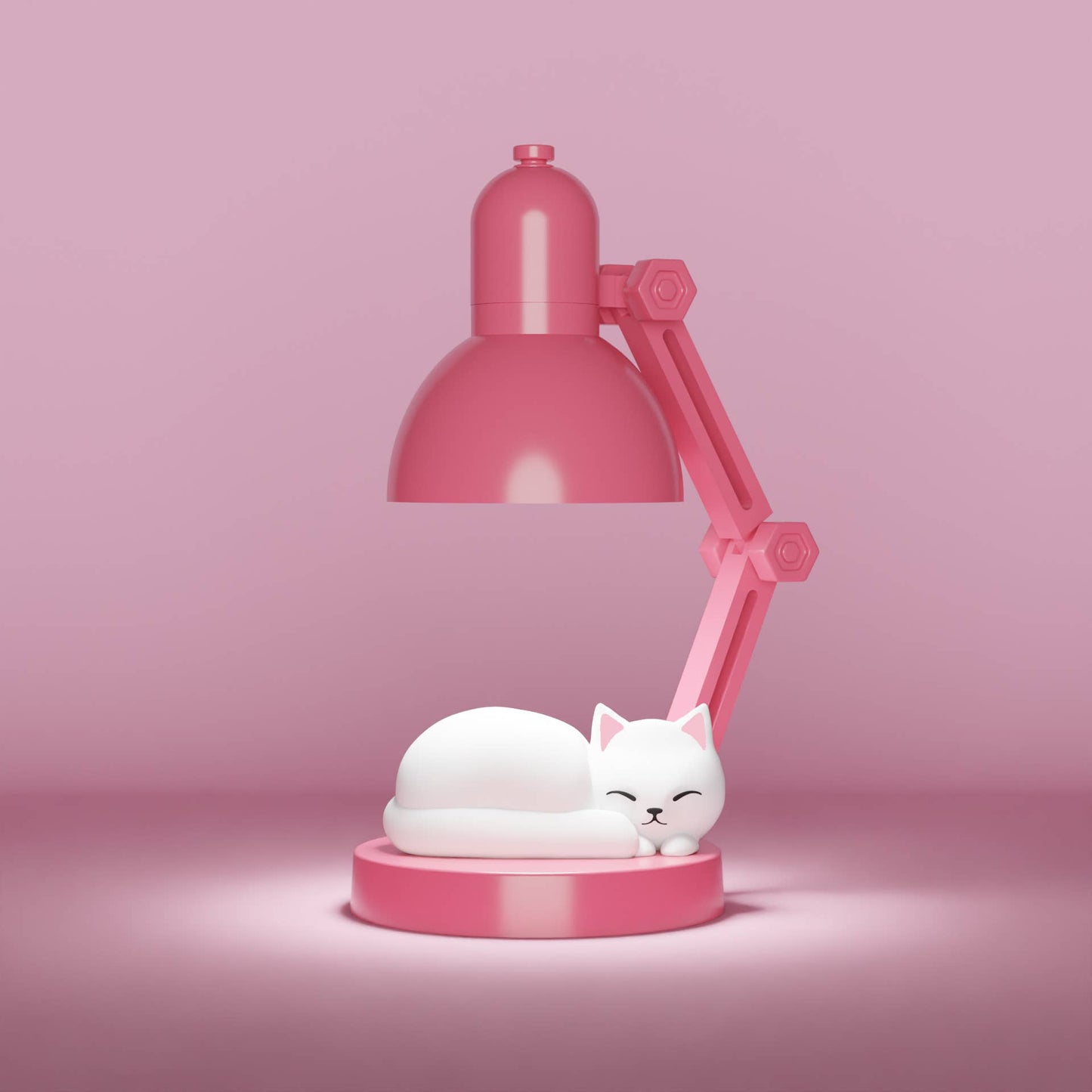 Mini Cat Night Light Lamp - Pink