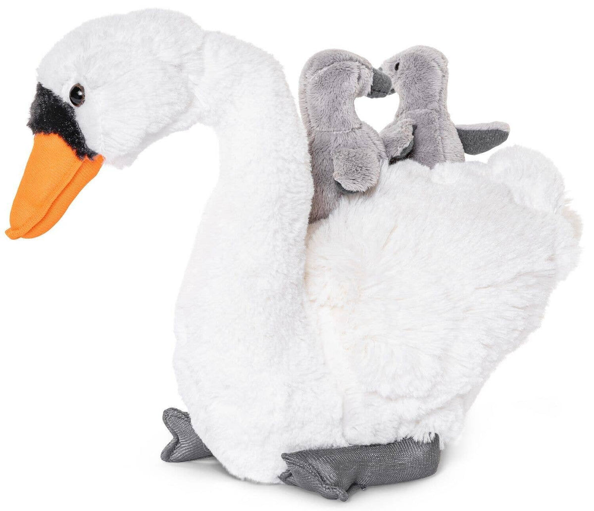 Swan plush with babies