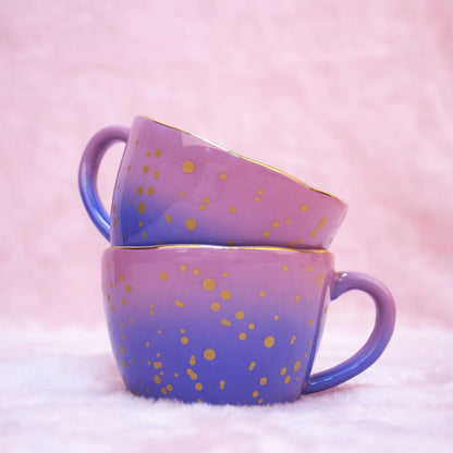 Mug Dégradé Violet Irrégulier Peint à la Main Helio Ferretti Vue 2