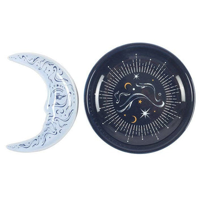 Plat à Bibelots Empilable Lune Bleue