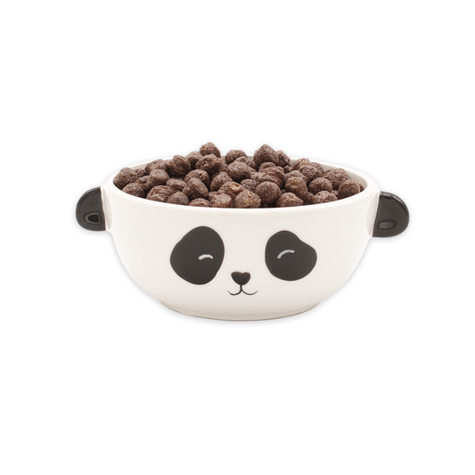 Ceramic panda cereal bowl