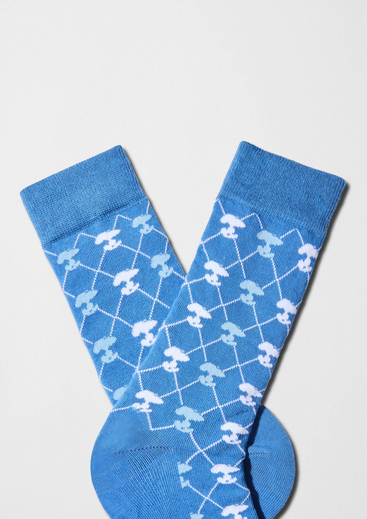Motif BeSnoopy - Chaussettes 100 % coton biologique: Bleu / 41/46
