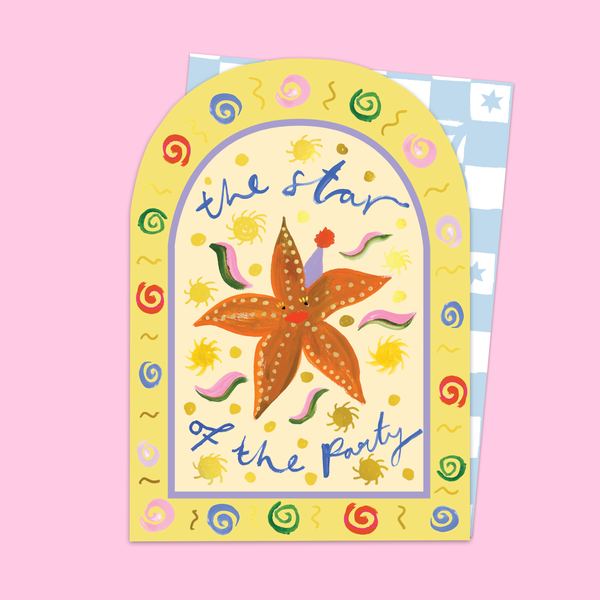 Party Star Arched Card