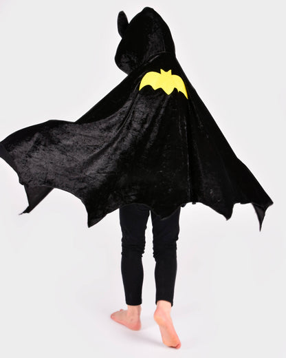 Black velvet bat cape 98-128 cm 3-8 years