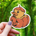 Autocollant Canard Citrouille d’Halloween