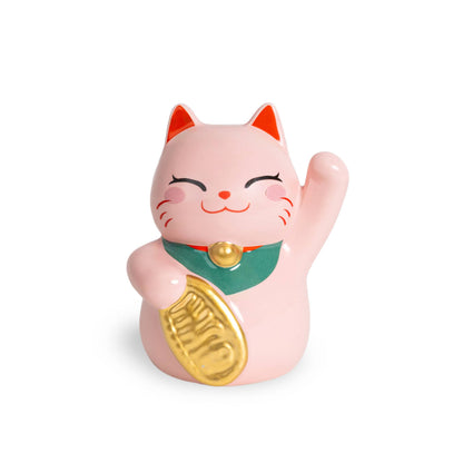 Pink Lucky Cat Piggy Bank