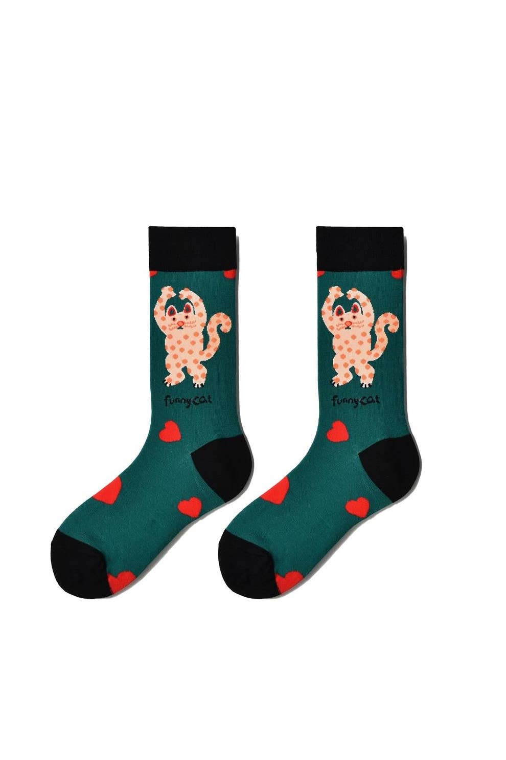 “Funny Cat Love” Cat Socks