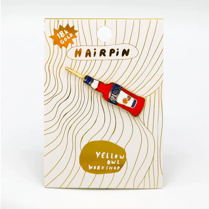 Aperol Bottle Hairpin