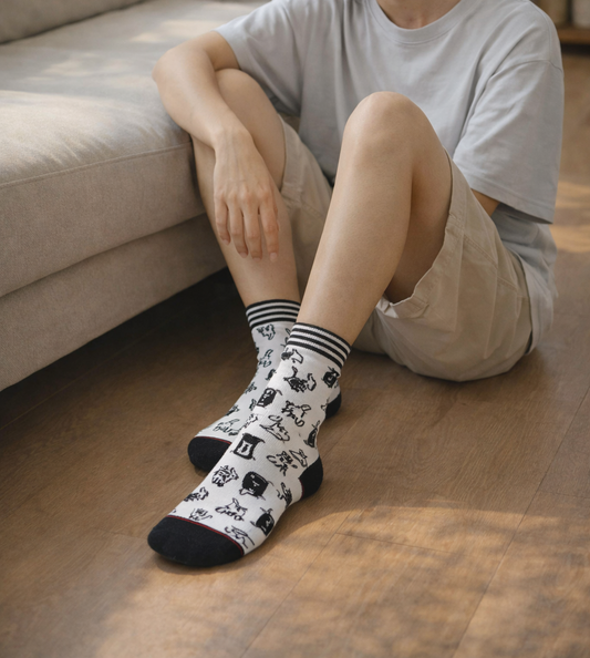 "Hello Cat" Cat Socks