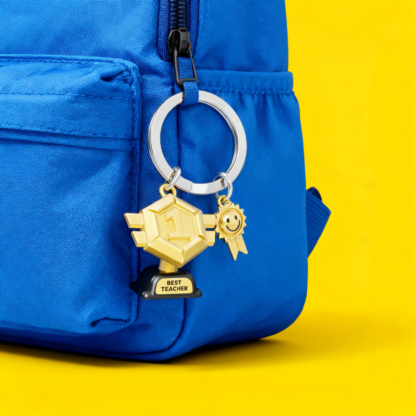 Best Teacher Trophy Keychain