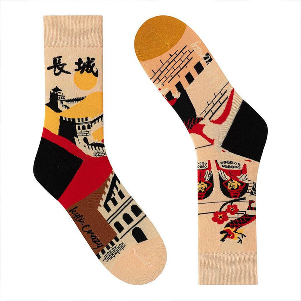Mismatched Socks China "The Great Wall of China"