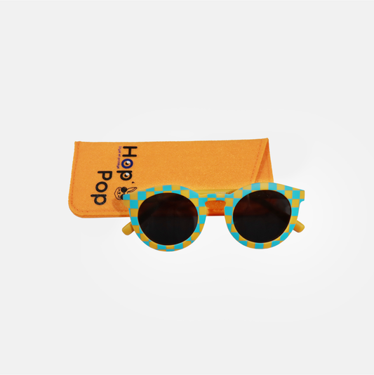 Lunettes de Soleil Enfant - CAT 3 - Matchy Vichy Bleu
