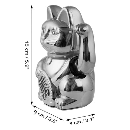 Chat chanceux doré 15cm
