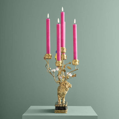 Lion Chandelier, Poly/Metal, 20 x 15 x 37 cm