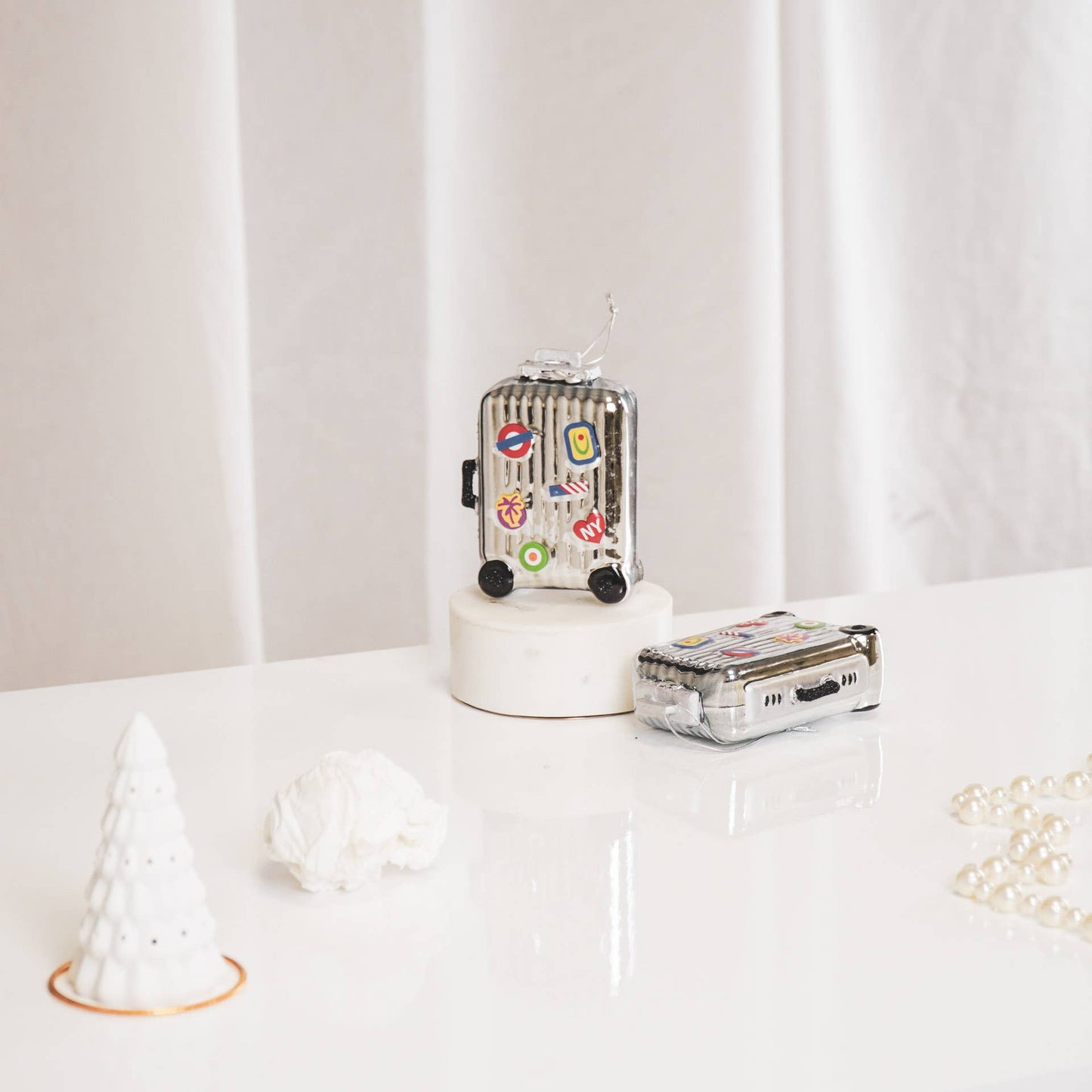 Boule de Noël Valise de Voyage