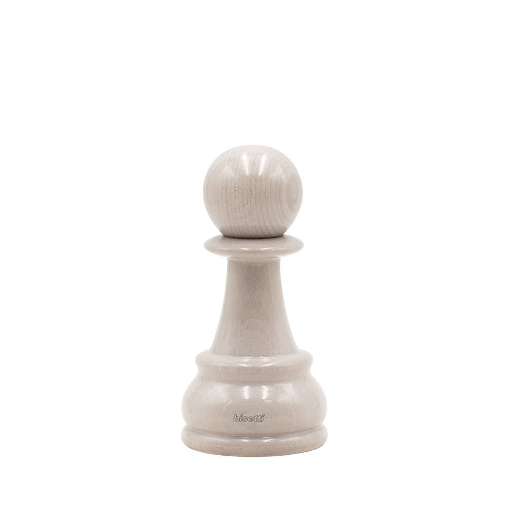 "Chess" spice mill, high-gloss white lacquered beechwood